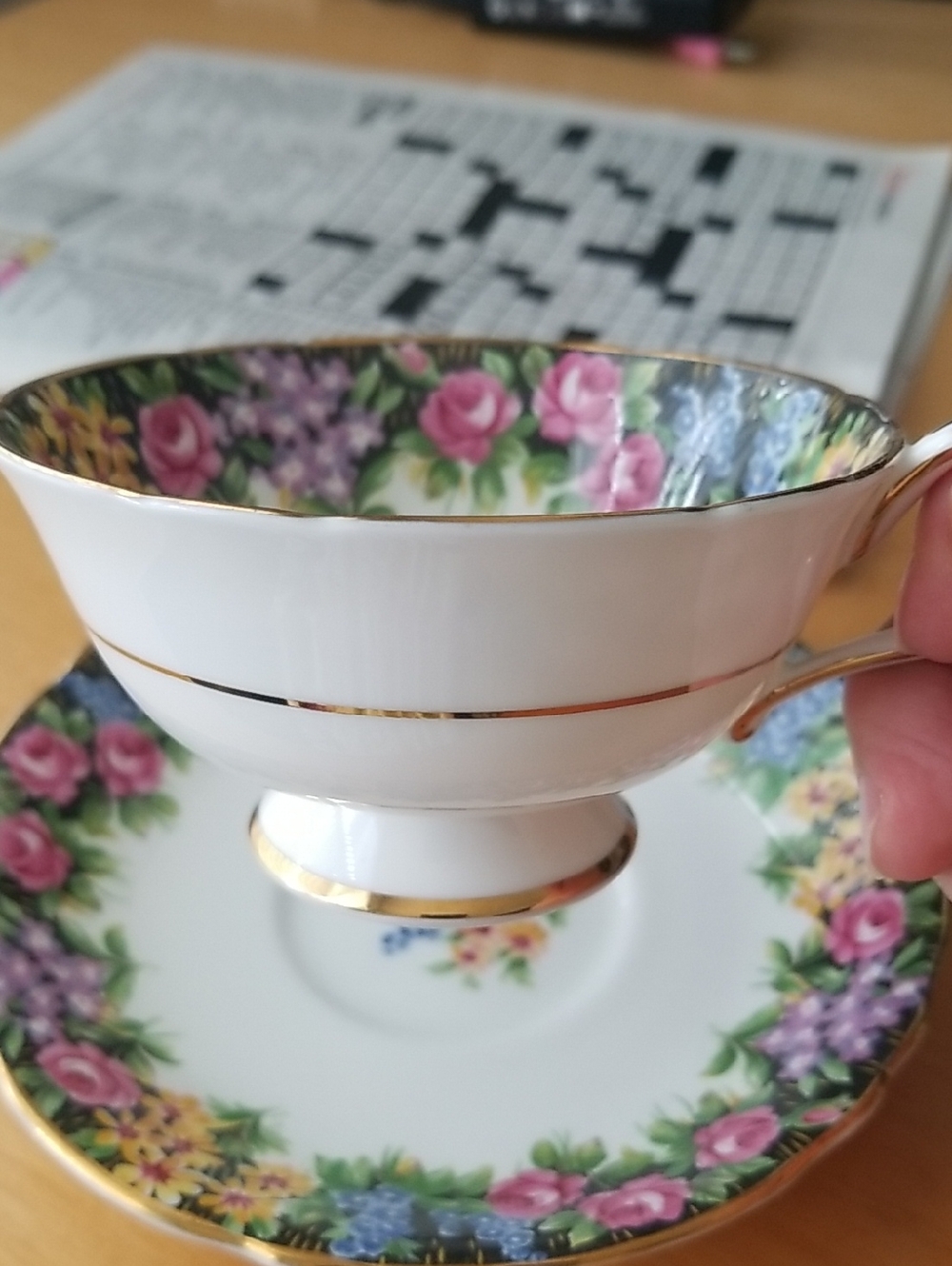 PARAGON Fine Bone China Teacup Set- Old English garden